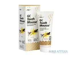 Крем стоматологічний GC Tooth Mousse для відновлення емалі зубів, Ваніль, 35 мл