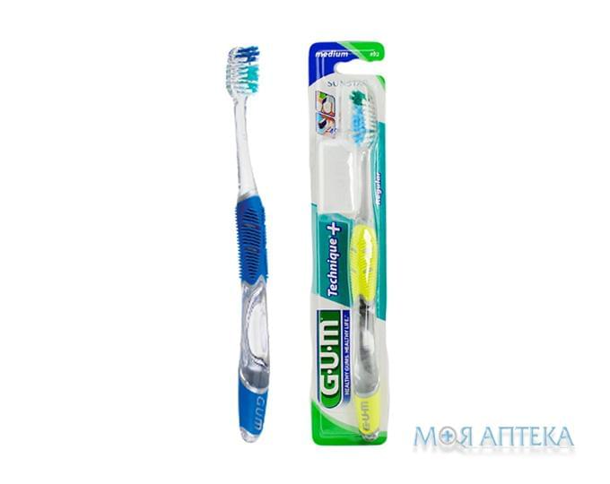 Зубна щітка Gum Technique Plus (Гам Технік Плюс) повна середньо-м`яка 1 шт