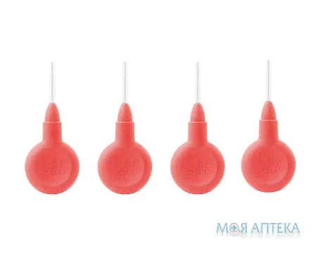 Paro Swiss (Паро Свіз) Міжзубні щітки flexi grip xxx-тонкі, червоні 1.9 мм №4