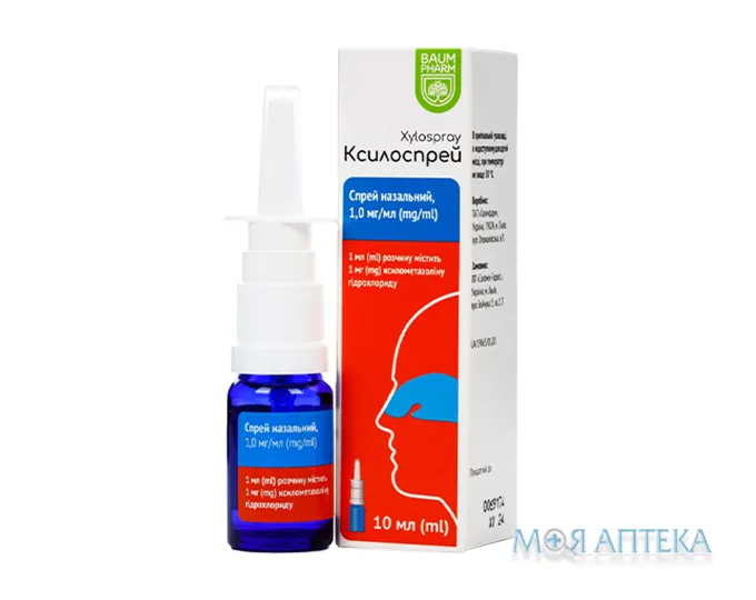 Ксилоспрей Baum Pharm спрей назальний 0,1% по 10 мл у флак.