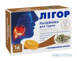 Лігор для горла льод. з ісландським мохом №16