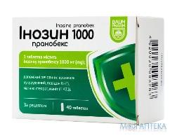 Інозин пранобекс Baum Pharm таблетки 1000 мг №40