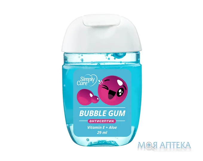 Антисептик для рук Сімплі Кеа (Simply Care) гелевий жувальна гумка 29 мл