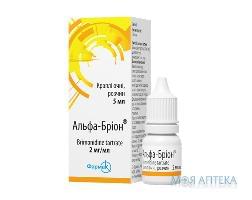 Альфа-Брион капли глаз. р-р, 2 мг/мл по 5 мл во флак.-кап.