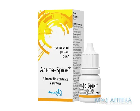 Альфа-Бріон краплі очні р-н, 2 мг/мл по 5 мл у флак.-крап.