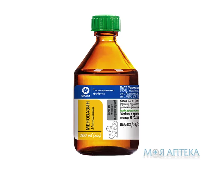 Меновазин р-н спирт. д/зовн. заст. фл. 100 мл