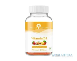 Вітамін D3 Апнас Натурал (Apnas Natural) пастилки жувальні для дітей 2000 МО №30
