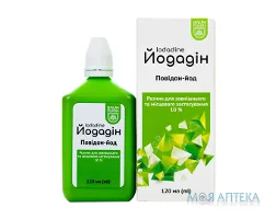 Йодадін Baum Pharm розчин д/зовн. та місц. заст. 10 % по 120 мл у флак.
