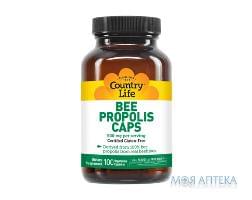 Кантрі Лайф (Country Life) Бджолиний прополіс (Bee Propolis) капс. 500 мг №100
