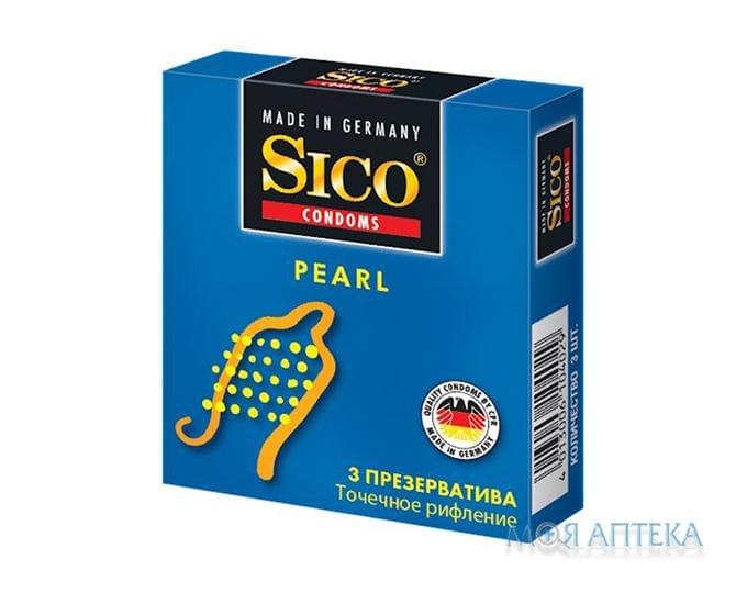 Презервативы Sico (Сико) Pearl с точечным рифлением №3