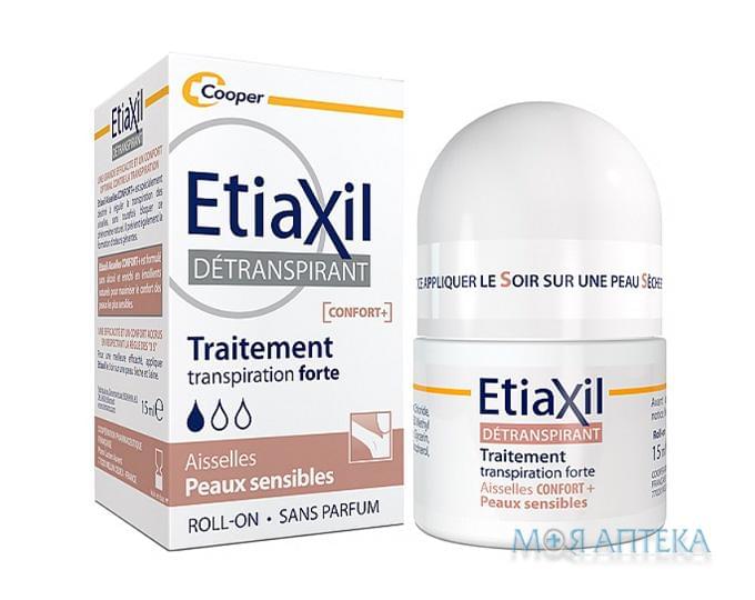 Etiaxil Sensitive (Этиаксил) Дезодорант-антиперспирант Comfort Plus для чувствительной кожи, без спирта, 15 мл