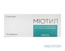 Міотил табл. 8 мг блістер №14