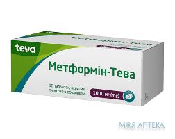 Метформін-Тева табл. в/плів. обол. 1000 мг №90