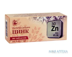 Цинк Arbor Vitae таблетки по 0,25 г №80