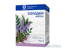 Солодки корені по 100 г у пач. з внут. пак.