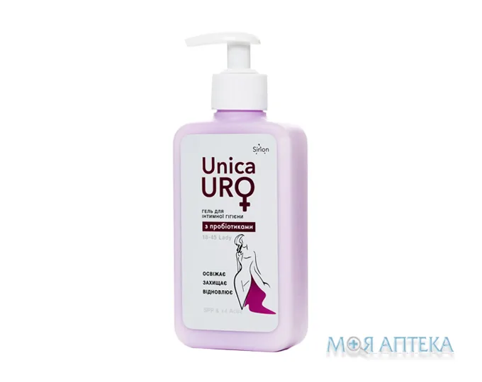 УнікаУро (UnicaUro) Гель для інтимної гігієни Леді з пробіотиками 18-45 років 250 мл