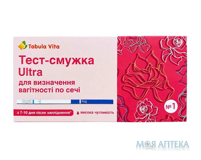 Тест для визначення вагітності Ультра Табула Віта (Ultra Tabula Vita) смужка №1
