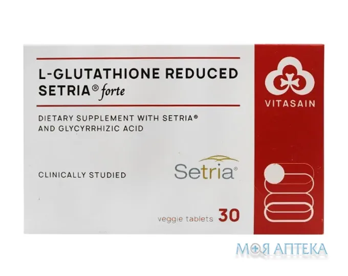 L-глутатіон відновлений Сетрія форте таблетки 500 мг №30
