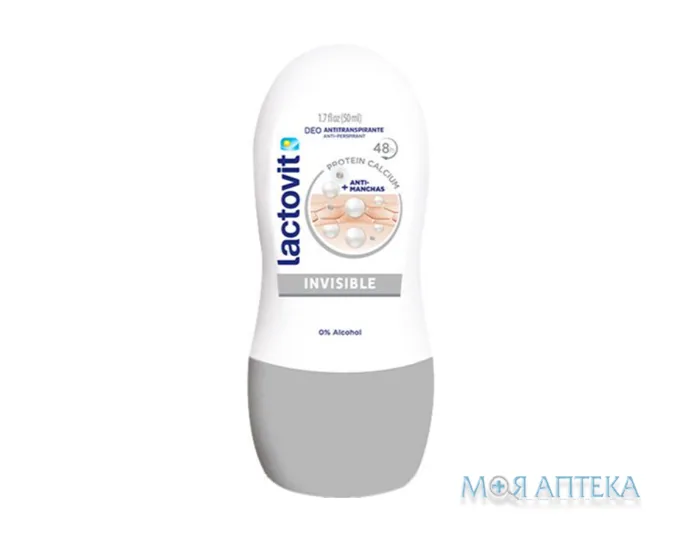 Дезодорант роликовий Lactovit (Лактовіт) Invisible, 50 мл