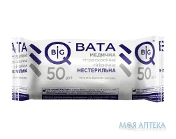 Вата Медична Гігроскопічна BigQ н/ст. рулон 50 г