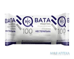 Вата Медична Гігроскопічна BigQ н/ст. рулон 100 г