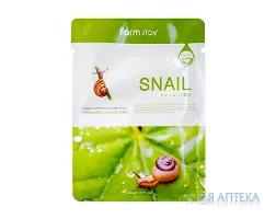 FarmStay (Фармстей) Маска тканинна для обличчя з муцином равлика 23 мл