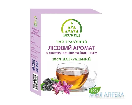 Чай трав`яний Лісовий аромат з листям ожини та Іван-чаєм 100 г