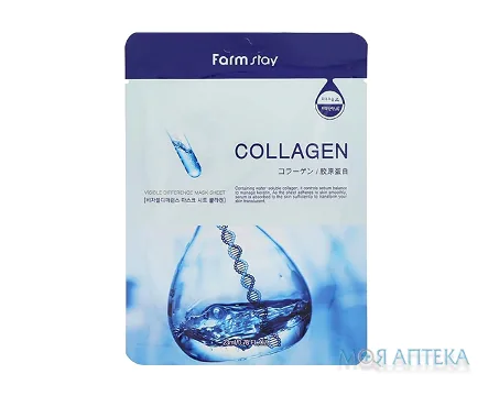 FarmStay (Фармстей) Маска тканинна для обличчя з колагеном 23 мл