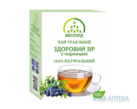 Чай трав`яний Здоровий зір з чорницею по 100 г у пач. з внут. пак.