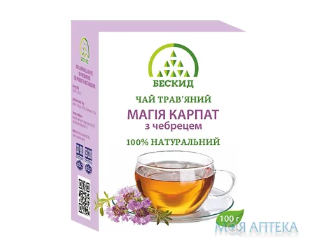 Чай трав`яний Магія Карпат з чебрецем по 100 г у пач. з внут. пак.
