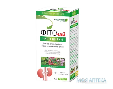 Фіточай Грінвуд (Greenwood) Чисті нирки фільтр-пакет по 2 г №20