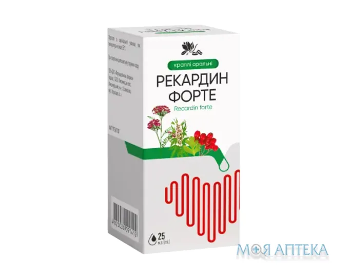 Рекардин форте краплі ор. по 25 мл у флак.