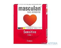 Презервативи Masculan (Маскулан) Sensitive Тип 1 ніжні №3
