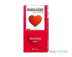 Презервативы латексные MASCULAN (Маскулан) Sensitive нежные 10 шт