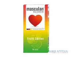 Презервативи Masculan (Маскулан) Frutti Edition кольорові з ароматами №10