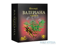 Фіточай №21 Валеріана плюс Меліса 1,5 г фільтр-пакет №20