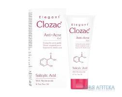 Clozac (Клозак) Гель для обличчя анти-акне противугревий та антибактеріальний 50 г