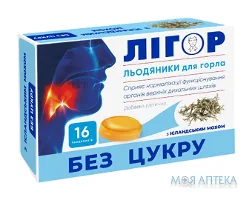 Лігор для горла льод. без цукру з ісландським мохом №16