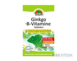 Санлайф (Sunlife) Гінкго з вітамінами B таблетки №32