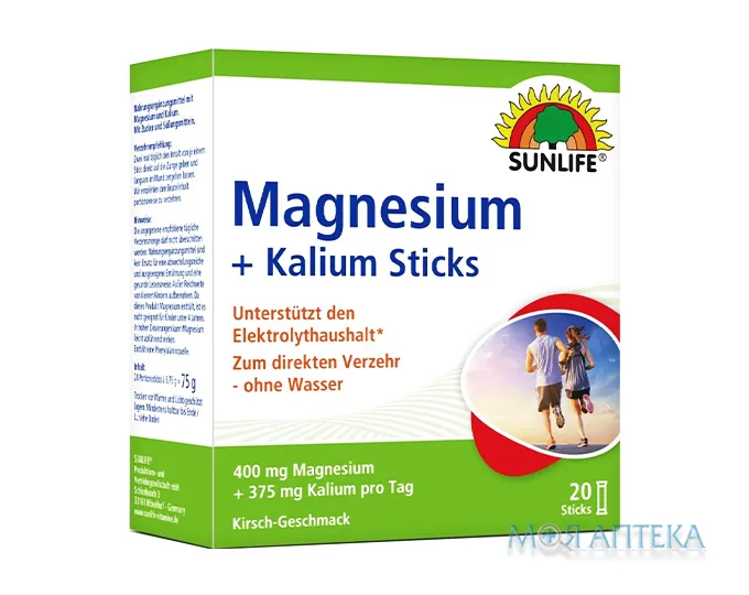 Санлайф (Sunlife) Магній плюс Калій стік №20