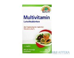 Витамины SUNLIFE (Санлайф) Multivitamin (Мультивитамин) таблетки рассасывающие упаковка 30 шт
