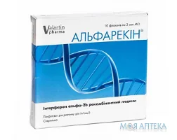 Альфарекін ліофілізат для р-ну д/ін. по 3 млн мо у флак. №10