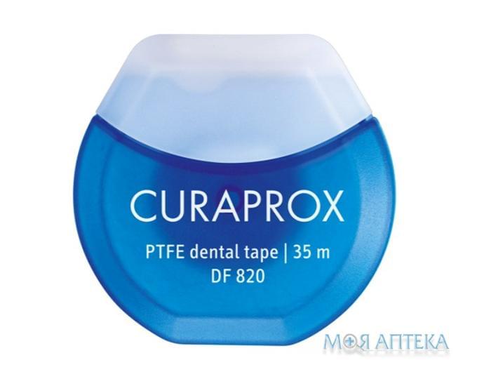 Зубная нить Curaprox (Курапрокс) тефлоновая с хлоргексидином 35 м