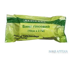 Бинт Гіпсовий Medicare (Медікер) 10 см х 2,7 м