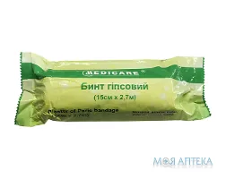 Бинт Гіпсовий Medicare (Медікер) 15 см х 2,7 м