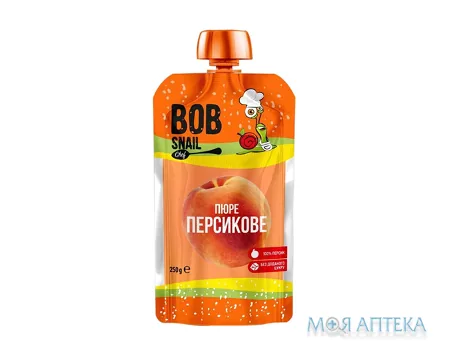 Равлик Боб (Bob Snail) Персик Шеф пюре 250 г