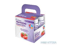 Ентеральне харчування Нутрідрінк Компакт з харчовими волокнами зі смаком полуниці