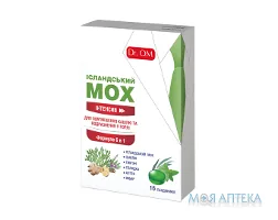 Льодяники Dr. OM Ісландський Мох Інтенсив зі смаком м`яти та евкаліпту №16