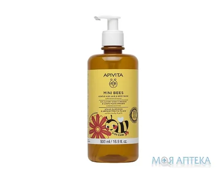 Apivita Mini Bees (Апівіта Міні Біс) Гель дитячий для волосся і тіла 500 мл