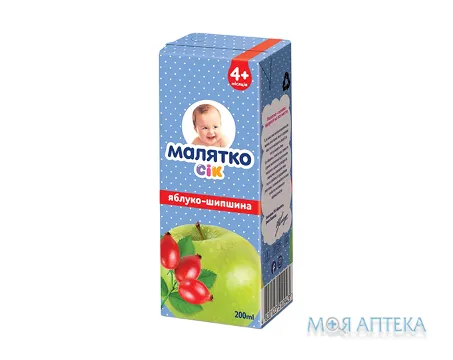 Сік Малятко яблуко-шипшина 200 мл